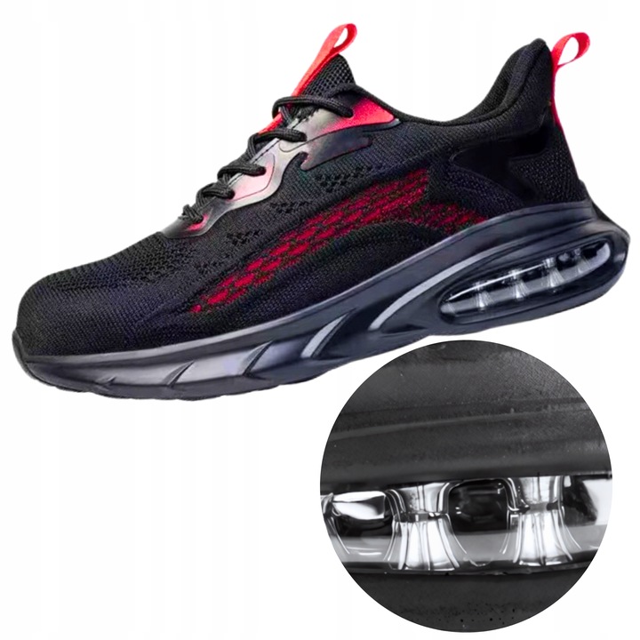 Buty robocze męskie PÓŁBUTY ROBOCZE sportowe Oddychające z NOSKIEM S1 BHP