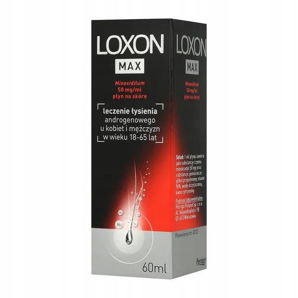 LOXON Max płyn 5% przeciw wypadaniu włosów 60 ml