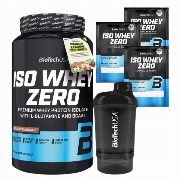 BIOTECH ISO WHEY ZERO 908 g + GRATIS 3x ISO WHEY ZERO 25g + SHAKER