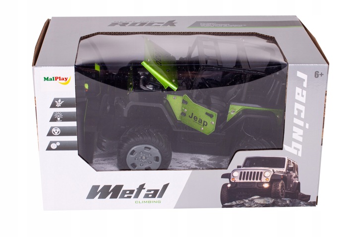 SAMOCHÓD AUTO TERENOWE JEEP RC 1:20 METALOWE ZDALNIE STEROWANE DLA CHŁOPCA