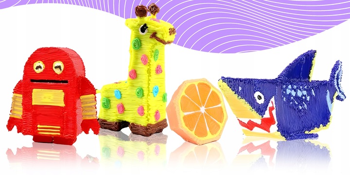 DŁUGOPIS 3D DLA DZIECI DRUKARKA MODEL PRO+ WKŁADY 160 METRÓW+ MATA OCHRONNA