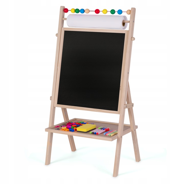 TABLICA EDUKACYJNA DLA DZIECKA +3 PAPIER DO RYSOWANIA PISANIA ZESTAW XXL