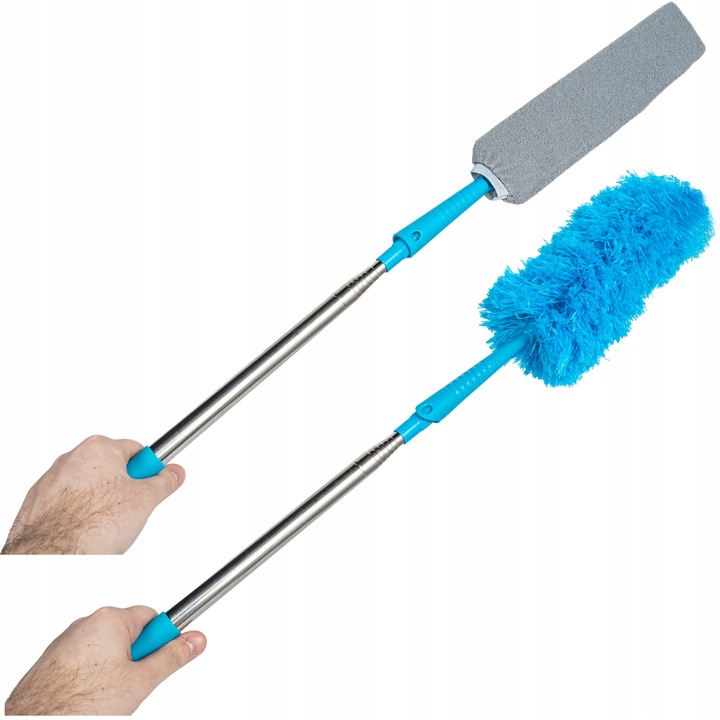 SZCZOTKA DO KURZU PAJĘCZYN TELESKOPOWA MIOTEŁKA DŁUGA 50-260CM 5w1 KOŃCÓWKI