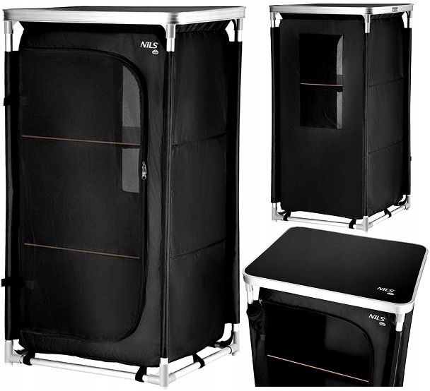 Szafka Turystyczna Kempingowa Składana z Blatem NILS Kuchenna Walizka