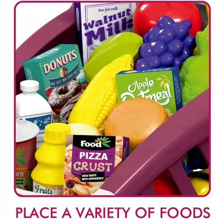 Wózek Sklepowy Dla Dzieci KOSZYK Zakupowy Supermarket KASA AKCESORIA MATADI