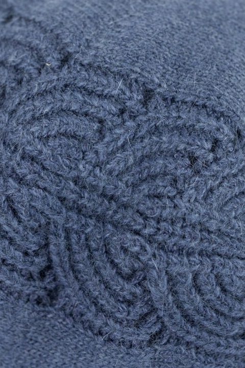 Elegancki beret damski Flossy Tones - ciepły i miły w dotyku Szary