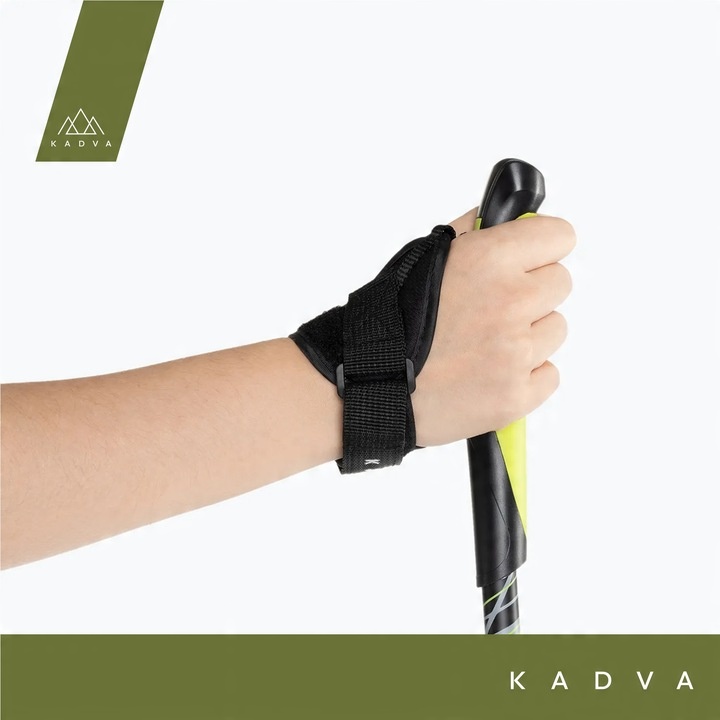 Kije nordic walking KADVA Raylan szary 125 cm Lekkie Karbon Włókno szklane