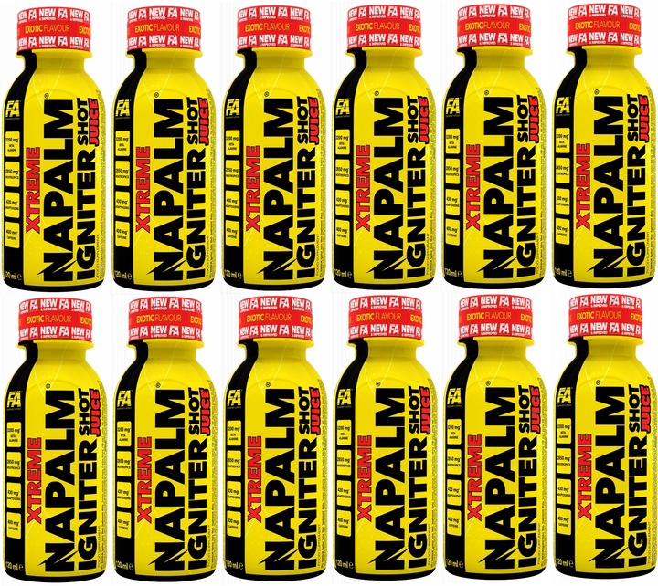FA Napalm Igniter Juice Shot 12 x 120 ml smak egzotyczny Przedtreningówka