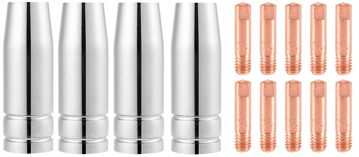 Zestaw części MB15 do uchwytu MIG 0,8 mm do migomatu MB-15 końcówki, dysze