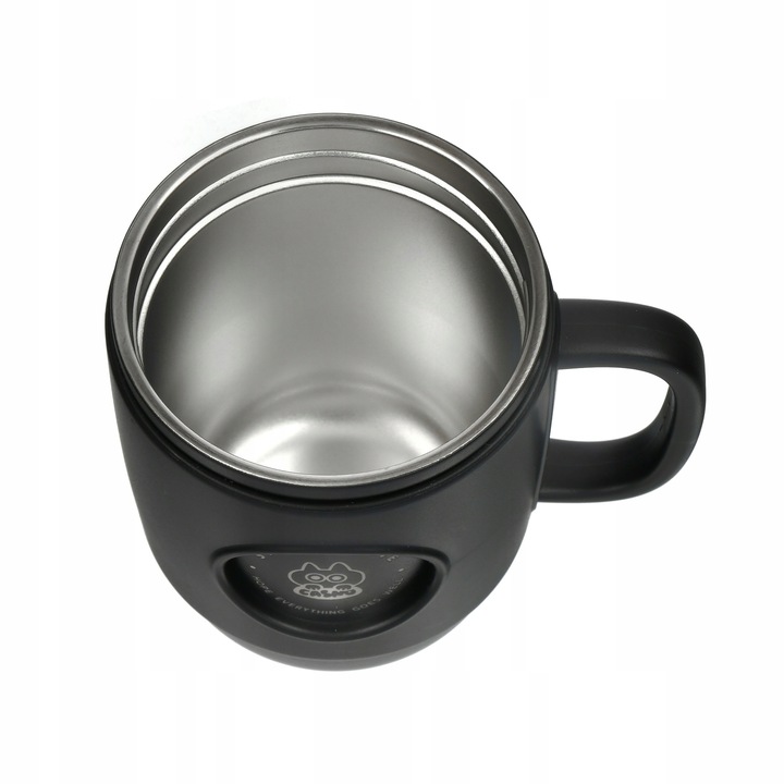 Kubek Termiczny ze Słomką Casno Booker 450 ml Czarny