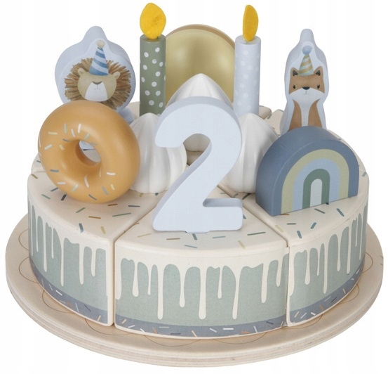 LITTLE DUTCH DREWNIANY TORCIK TORT URODZINOWY