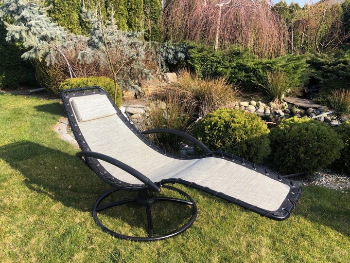 LEŻAK BUJANY OGRODOWY STALOWY MOCNY