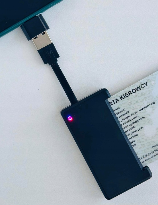 Czytnik Kart Kierowców | USB-A | USB-C | Micro-USB |