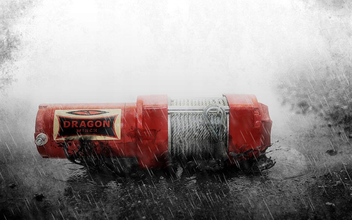 1,6T WYCIĄGARKA DRAGON 12V ELEKTRYCZNA WCIĄGARKA linowa pługa quada +pilot