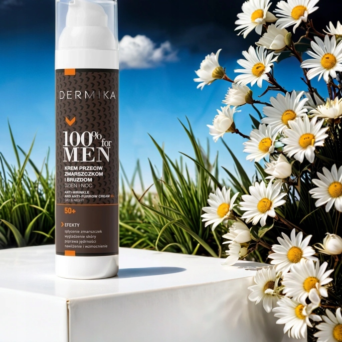 KREM DO TWARZY DLA MĘŻCZYZN 50+ DERMIKA FOR MEN PRZECIWZMARSZCZKOWY 100ML