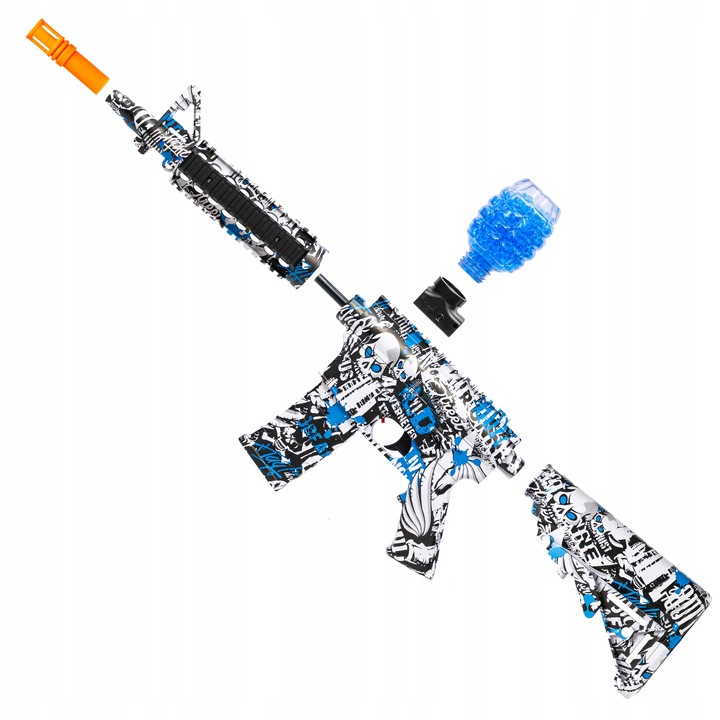 KARABIN AUTOMATCZNY PISTOLET NA KULKI ŻELOWE WODNE BEZPIECZNY DUŻY ZESTAW