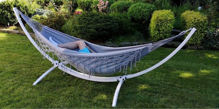 Hamak Brazylijski Dwuosobowy XXL 220kg BOHO makrama Wytrzymały DONDOLIO