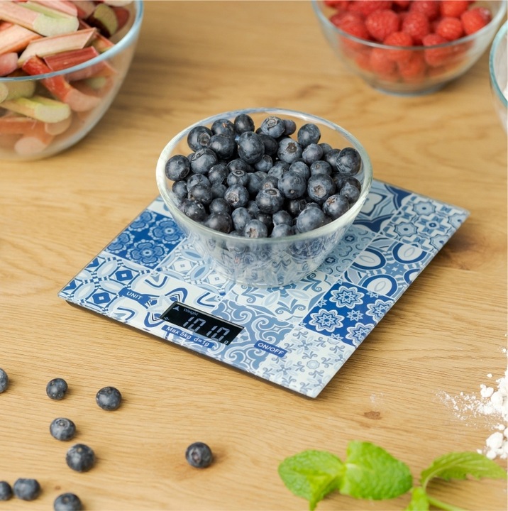 Waga kuchenna elektroniczna ZELMER ZKS1100C 5 kg LCD szkło wzór