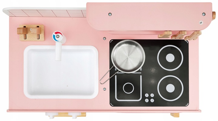 Kuchnia dziecięca ORYGINALNA Mamabrum Kuchnia RETRO + FARTUSZEK I AKCESORIA