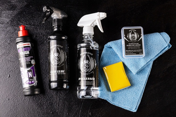 Pasta Polerska Menzerna 3w1 250ml + Glinka do Lakieru + Lubrykant + Ipa SK