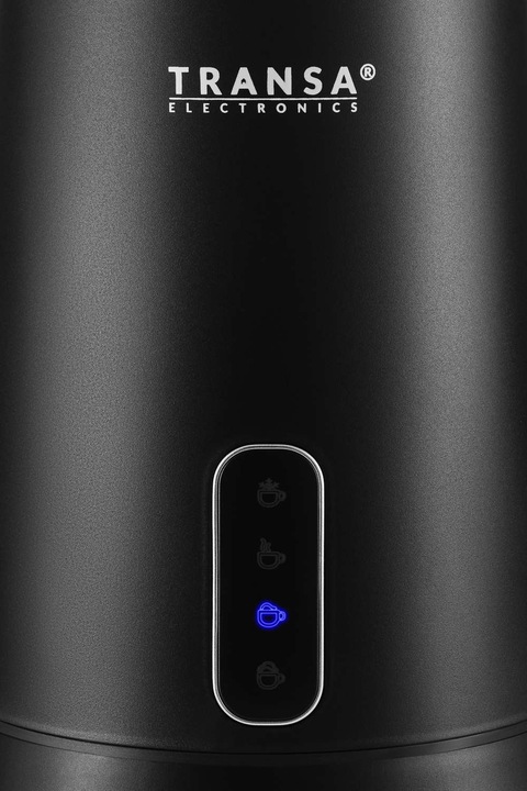 Spieniacz do mleka Podgrzewacz CZARNY 4 TRYBY 2 MIESZADŁA TRANSA 500W