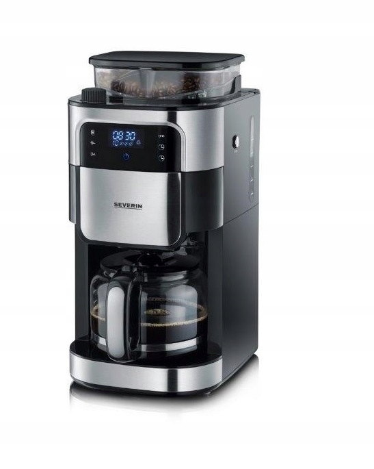 SEVERIN KA 4813 ekspres przelewowy z młynkiem do kawy czarny 1,4 l 1000W