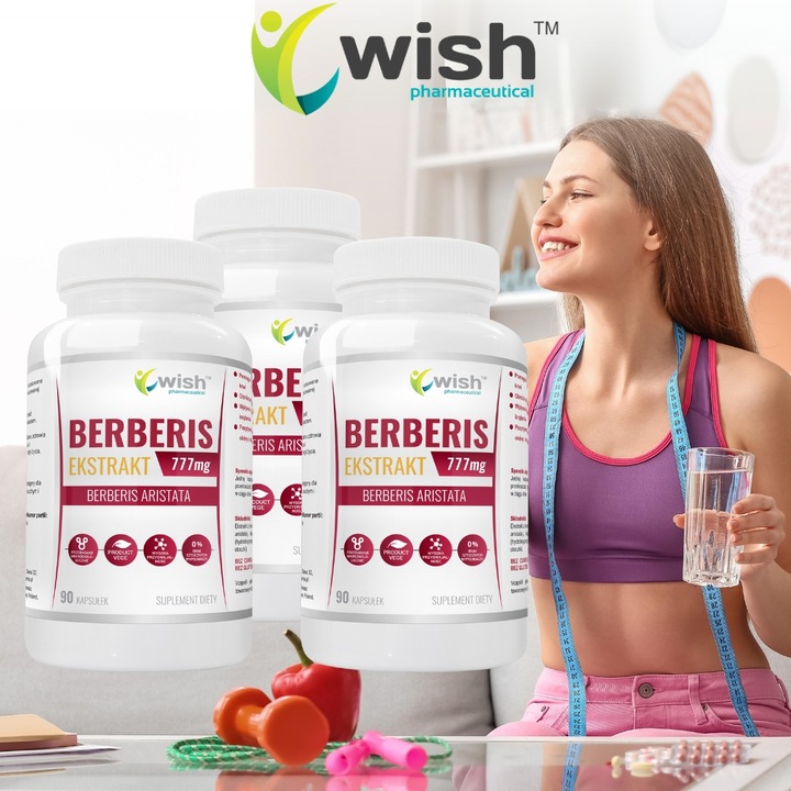 BERBERIS 777mg Niski Cukier Apetyt Odchudzanie Berberys Berberyna 270 kap