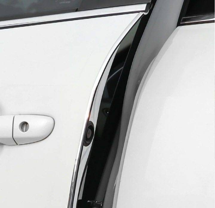 PROFIL OSŁONA KRAWĘDZI DRZWI RANTU TUNINGOWA LISTWA OZDOBNA NA GRILL CHROM