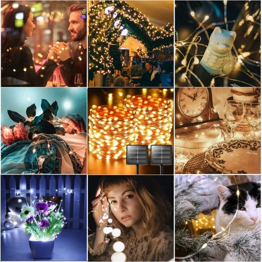 Girlanda Solarna ogrodowa drucik 300LED+ PILOT