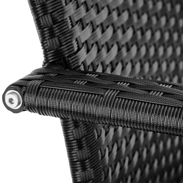 Krzesło rattanowe Girona, sztaplowane, nośność 120 kg