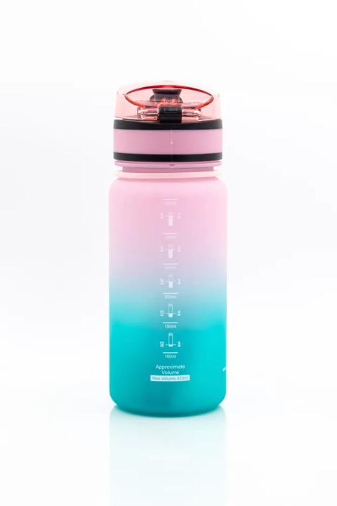 Bidon na wodę dla dziewczynki 350 ml różowo-turkusowy BPA Free