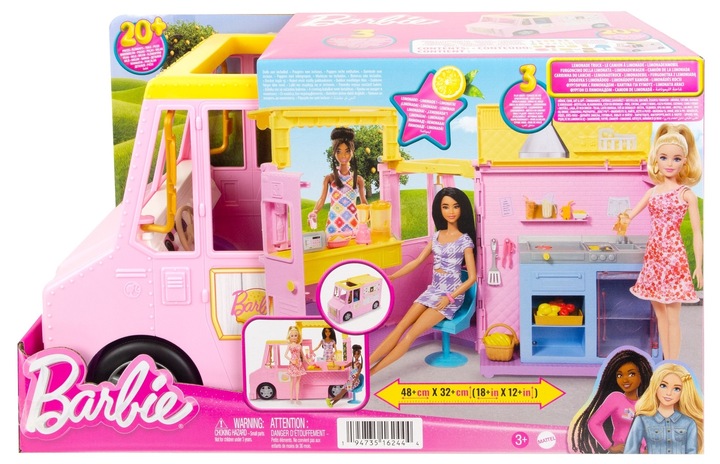 Barbie HPL71 Lemoniadowy truck furgonetka auto Mattel
