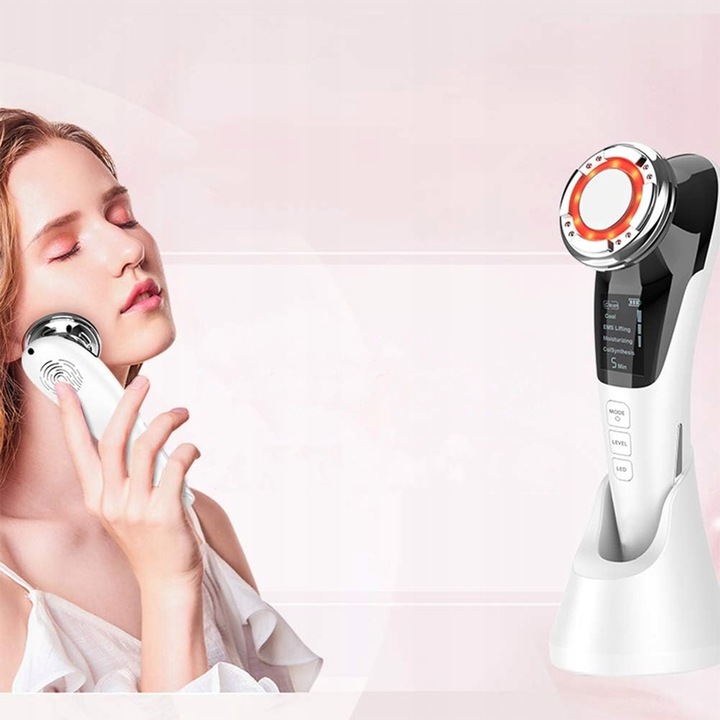 MEZOTERAPIA BEZIGŁOWA MASAŻER EMS TWARZY LIFTING 5w1 URZĄDZENIE DO MASAŻU