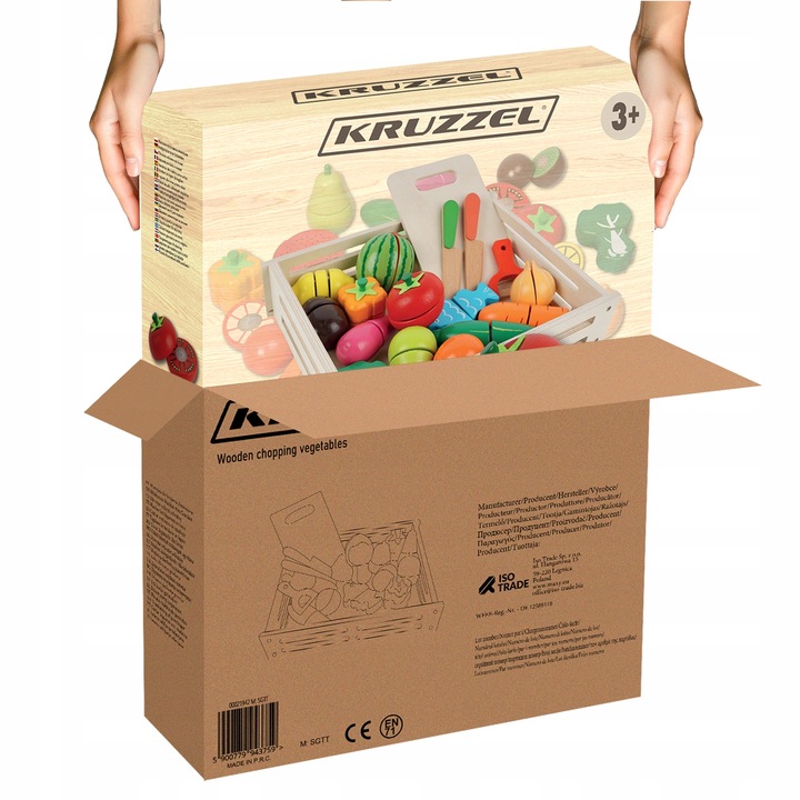 Drewniane Warzywa i Owoce do Krojenia na Rzepy dla Dzieci Zestaw na Prezent