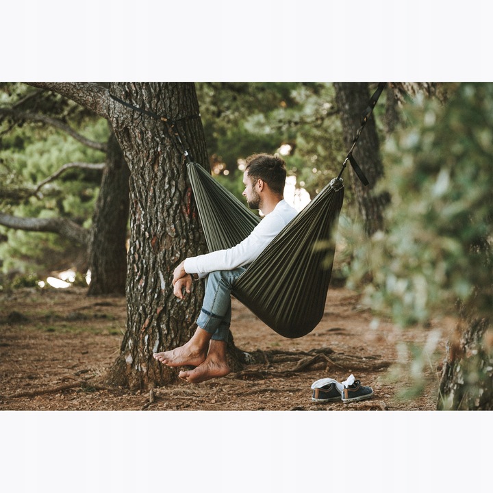 Hamak turystyczny dwuosobowy Ticket To The Moon King Size army green