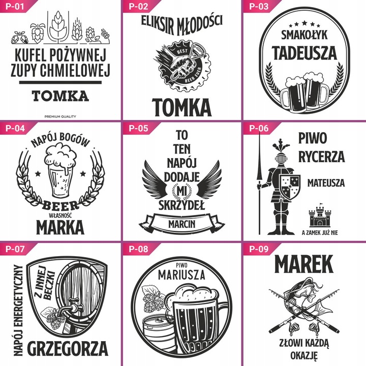 Kufel do piwa z grawerem 500 ml PREZENT DLA NIEGO