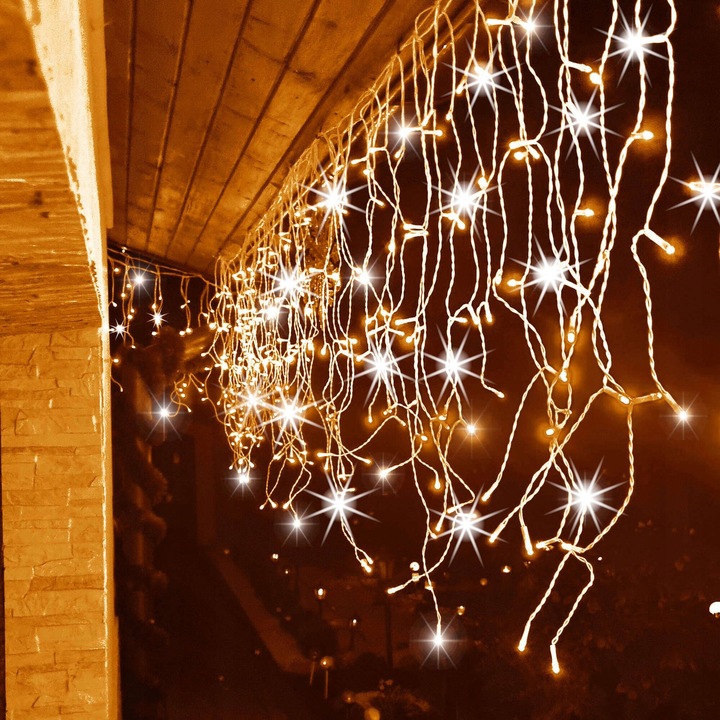 SOPLE 500LED LAMPKI ZEWNĘTRZNE 22,5M TIMER PILOT FLASH KURTYNA DWA KOLORY