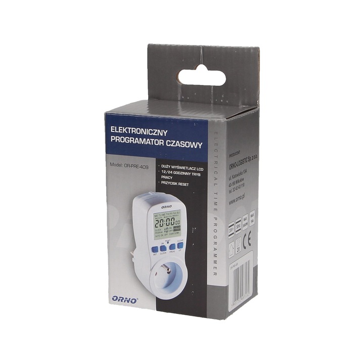 WYLACZNIK BOJLER PROGRAMATOR CZASOWY CYFROWY TIMER