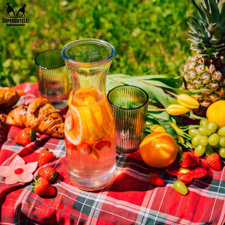 5 SZTUK KARAFKA DZBANEK NA WODĘ KARAFKI NA WODĘ SOKI LEMONIADĘ NAPOJE 1L