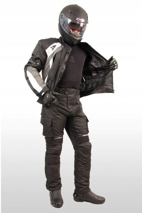 SPODNIE MOTOCYKLOWE TEKST. TURYSTYCZNE STM019