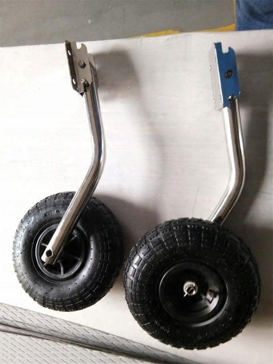 Koła slipowe do pontonu krzywe ( stal nierdzewna)