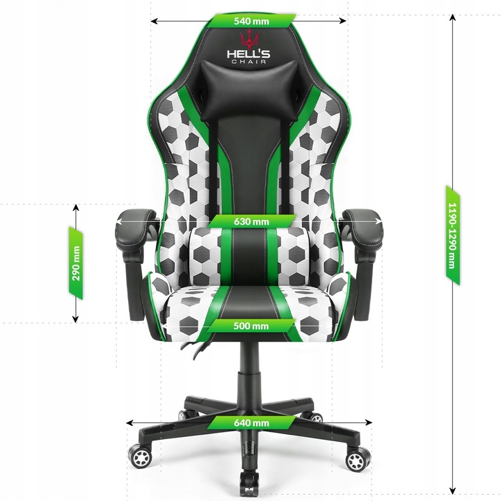 FOTEL GAMINGOWY DLA GRACZA BIUROWY HELL'S