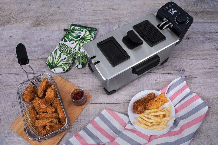 FRYTKOWNICA FRYTOWNICA POJEMNA 3,0L MOC 2200 INOX