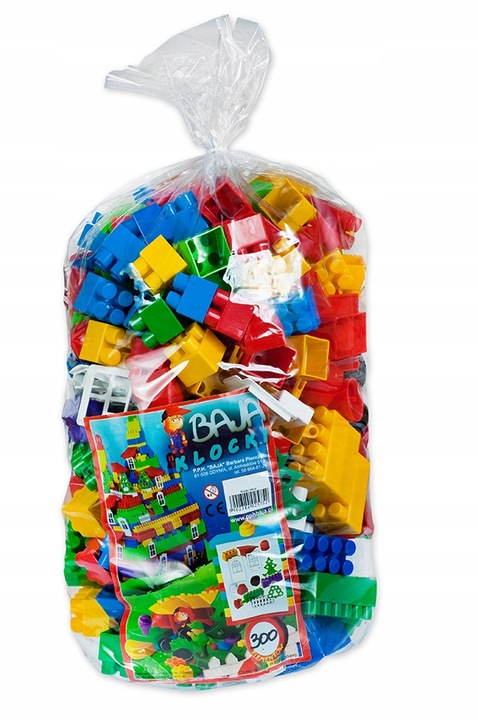 klocki konstrukcyjne BAJA 300 elementów worek