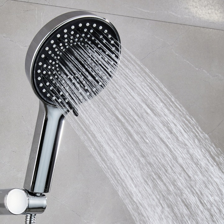 Słuchawka prysznicowa natryskowa 3 funkcje ekologiczna ANTI-CALC chrom duża