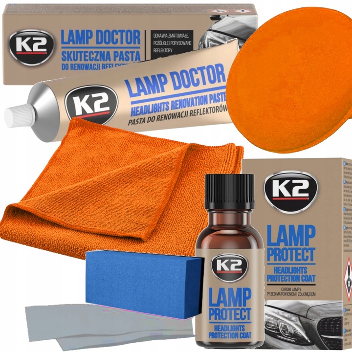 ZESTAW POLERKA RENOWACJA PASTA DO POLEROWANIA REGENERACJI REFLEKTORÓW LAMP