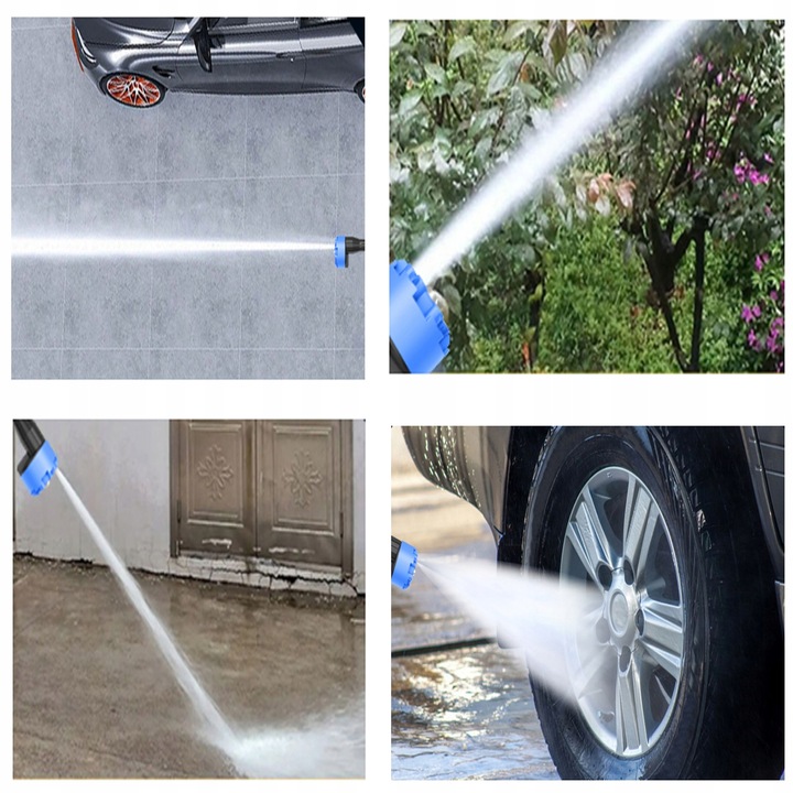 MYJKA CIŚNIENIOWA AKUMULATOROWA 21V 30BAR 15000mAh ZESTAW LCD