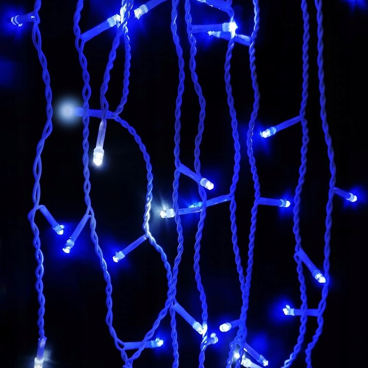 SOPLE FLASH 500 LED ZEWNĘTRZNE CHOINKOWE lampki NIEBIESKIE z Flashem