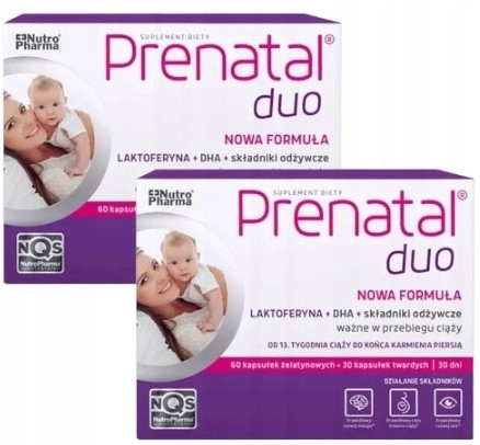 Prenatal DUO 30 tabletek + 60 kapsułek DHA CIĄŻA DUOPACK