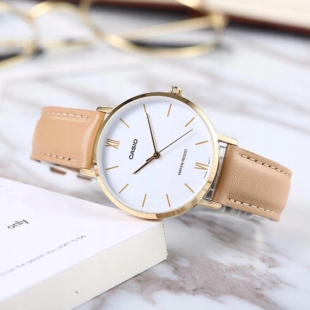 ZEGAREK DAMSKI CASIO LTP-VT01GL-7B + BOX +GRAWER